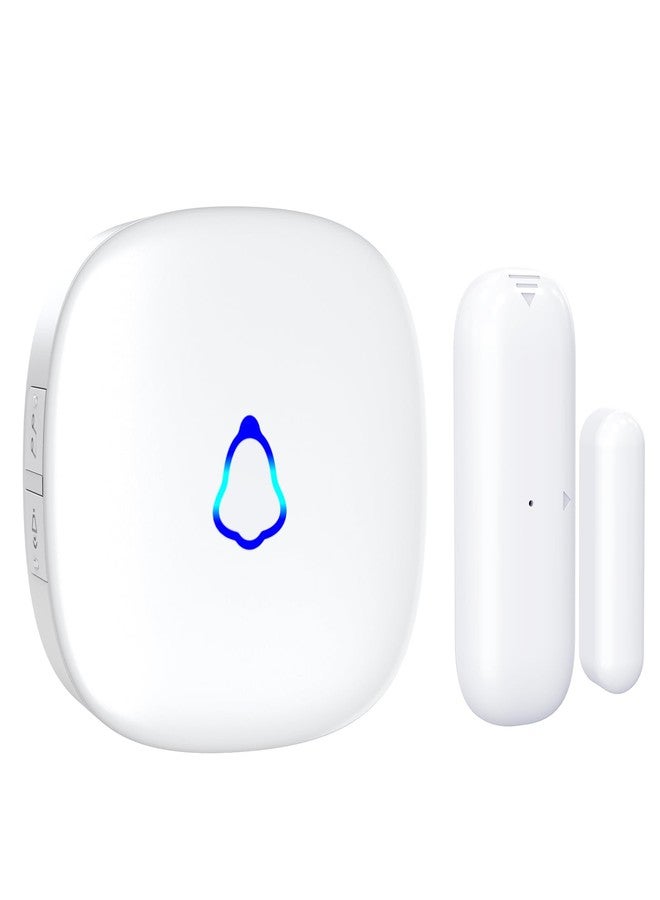 METAK Door Chime, Wireless Door Open Contact Sensor Alarm with 500 FT Range, 58 Chimes and 5 Volume Levels for Business/Store/Home/Office When Entering, 1 Transmitter + 1 Plug-in Receiver - Image 1